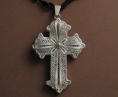 croix filigranne argent bulgarie