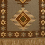 tapis kilim coton laine decor geometrique fond bleu bulgarie