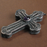 croix filigranne argent bulgarie