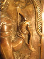 bronze cire perdue antiquite bas relief inde