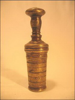 mortier a betel ancien bronze inde