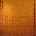 bordure palu sari coton jamdani tisse main orange inde