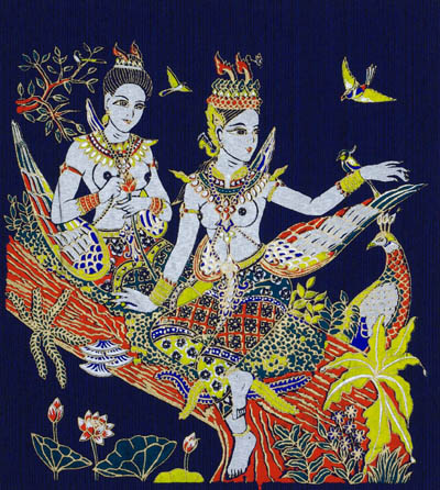 serigraphie du cambodge ramayana