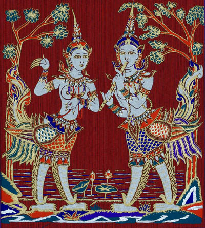 serigraphie du cambodge ramayana