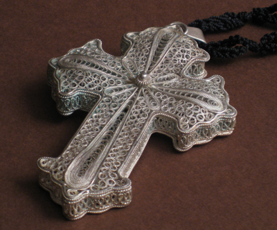 croix filigranne argent bulgarie