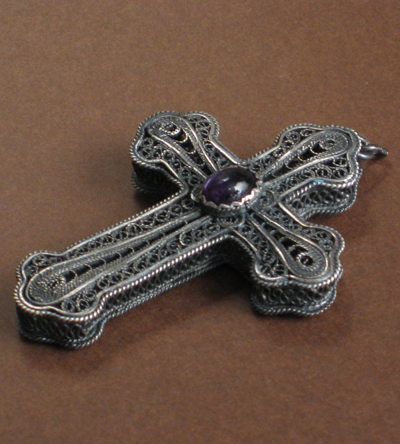 croix filigranne argent bulgarie