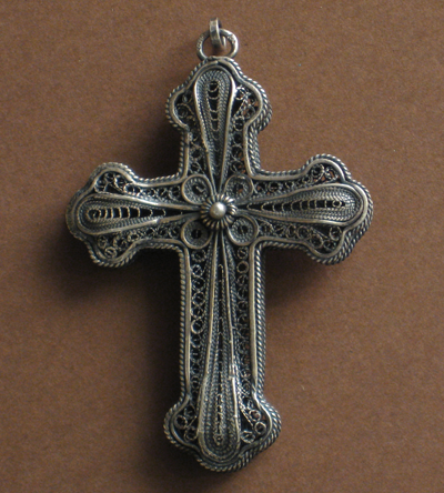 croix filigranne argent bulgarie